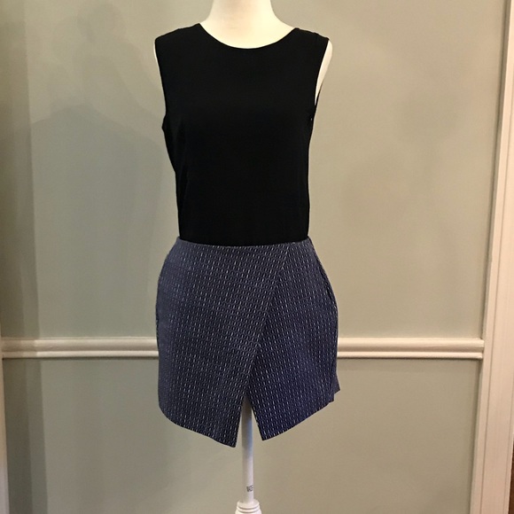 Blue printed Topshop skort US size 8 - Picture 1 of 2